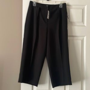 NWT WHBM crop black pants polyester/rayon